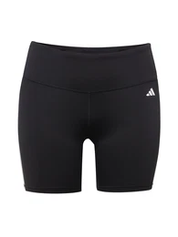Sportske hlače 'Essentials 3-Stripes High-Waisted ' crna / bijela