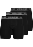 JACK & JONES Boxershorts JACSOLID BOXER BRIEFS 3 PACK NOOS schwarz/wei
