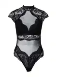 Crni čipkasti bodiji marke Hunkemöller image