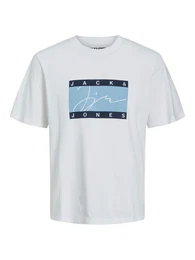 T-Shirt ''''JOSHUA'''' navy / hellblau / weiß
