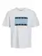 JACK & JONES T-Shirt ''''JOSHUA'''' navy / hellblau / weiß
