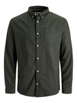 Jack & Jones Langarmhemd Oxford tanne
