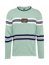 Pullover navy / mint / wei