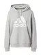 ADIDAS SPORTSWEAR Sportovní mikina 'Essentials Big Logo French Terry'  šedý melír / bílá