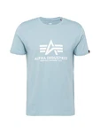 ALPHA INDUSTRIES T-Shirt hellblau/weiß