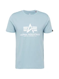 T-Shirt hellblau / wei