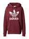 ADIDAS ORIGINALS Mikina ''''Trefoil''''  burgundská červeň / bílá