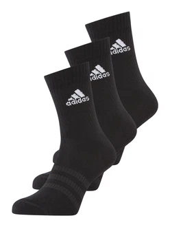 ADIDAS SPORTSWEAR Sportsocken Cushioned Crew C SPW CRW 3P dunkelgrau / schwarz / weiß ADIDAS SPORTSWEAR Sportsocken Cushioned Crew C SPW CRW 3P dunkelgrau / schwarz / weiß