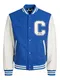 JACK & JONES Jacke blau / schwarz / weiß