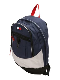 Rucksack navy / hellgrau / rot / schwarz