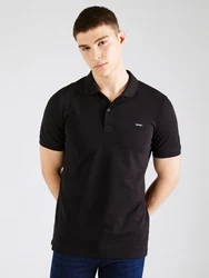 Calvin Klein Poloshirt STRETCH PIQUE SLIM BUTTON POLO schwarz/wei