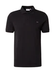 Calvin Klein Poloshirt STRETCH PIQUE SLIM BUTTON POLO schwarz/wei