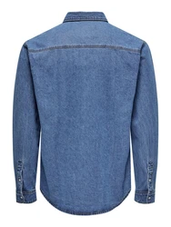 ONLY & SONS Hemd 'BANE' Denim blau