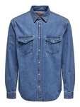 ONLY & SONS Hemd 'BANE' Denim blau