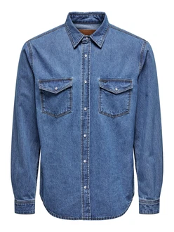 ONLY & SONS Hemd 'BANE' Denim