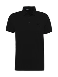 Karl Lagerfeld Shirt Poloshirt schwarz