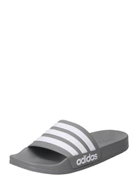 Badeschuh 'Adilette' dunkelgrau / wei