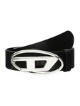 DIESEL Gürtel schwarz/silber