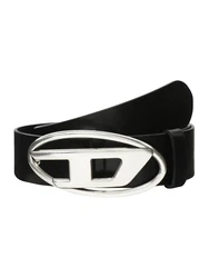 DIESEL Gürtel schwarz/silber