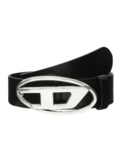 DIESEL Gürtel schwarz/silber