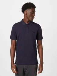Calvin Klein Poloshirt STRETCH PIQUE SLIM BUTTON POLO marine