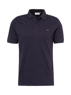 Calvin Klein Poloshirt STRETCH PIQUE SLIM BUTTON POLO marine