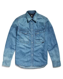 G-STAR Hemd 'Dakota' blue denim