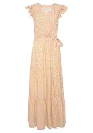 Šaty tělová / žlutá / bílá