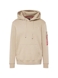Sweatshirt sand / rot / wei