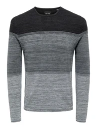 Pullover 'Panter' anthrazit / hellgrau / dunkelgrau / graumeliert