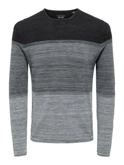 ONLY & SONS Strickpullover ONSPANTER 4421 Grau (4421)