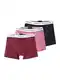 TOMMY HILFIGER Boxershorts rostbraun / hellpink / schwarz / weiß