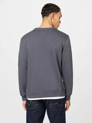 ALPHA INDUSTRIES Sweatshirt dunkelgrau/rot/weiß