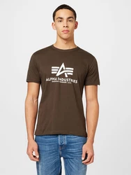 ALPHA INDUSTRIES T-Shirt oliv/wei