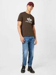 ALPHA INDUSTRIES T-Shirt oliv/wei