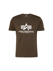 ALPHA INDUSTRIES T-Shirt oliv/wei