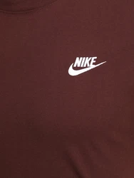 Nike Sportswear T-Shirt 'Club' schoko / weiß