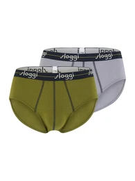 Slip 'men Start' silbergrau / oliv