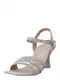Paul Green Páskové sandály  šedá / stříbrná