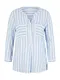 TOM TAILOR Bluza  svetlo modra / bela
