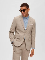 SELECTED HOMME Sakko Oasis sand/weiß