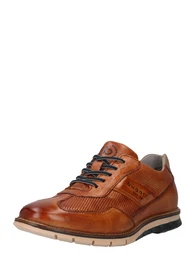 Schnrschuh 'Simone' cognac / grau