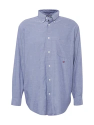 TOMMY HILFIGER Hemd dunkelblau/blaumeliert/rot/weiß