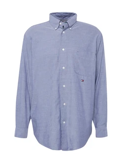 TOMMY HILFIGER Hemd dunkelblau/blaumeliert/rot/weiß