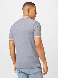 Jack & Jones Poloshirt JJEPAULOS POLO SS NOOS rauchblau/mandarine/wei