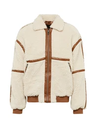 Jacke ecru / braun