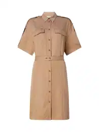 Košilové šaty velbloudí