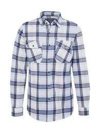 Hemd hellblau / dunkelblau / wei