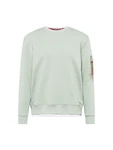 ALPHA INDUSTRIES Sweatshirt pastellgrün/weiß