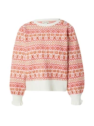 Svetr oranžová / růžová / bílá